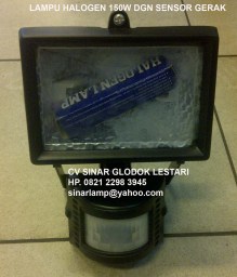 Kap Lampu Sensor Gerak Halogen 150W
